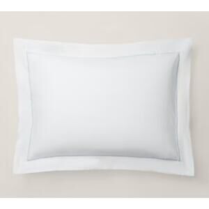 NWT Ralph Lauren Palmer Percale Standard Pillow Sham Sky‎ Blue Organic Cotton